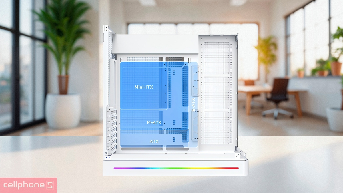 Bo mạch chủ case máy tính Xigmatek PANO II Arctic ATX