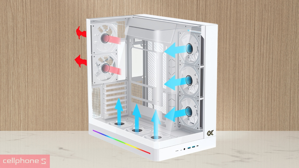 Tản nhiệt case máy tính Xigmatek PANO II Arctic ATX