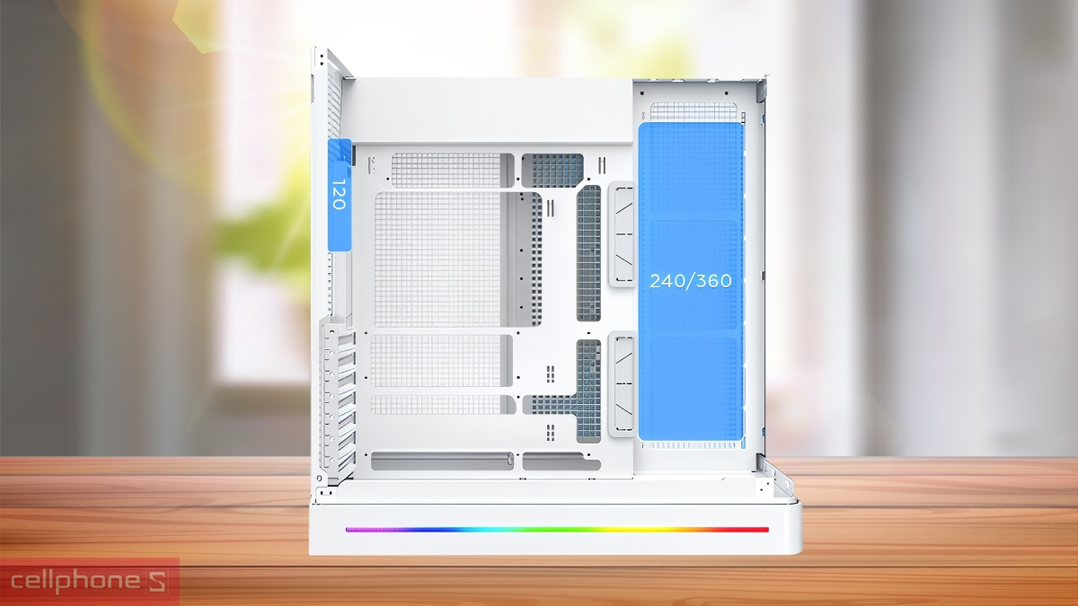 Card đồ họa case máy tính Xigmatek PANO II Arctic ATX