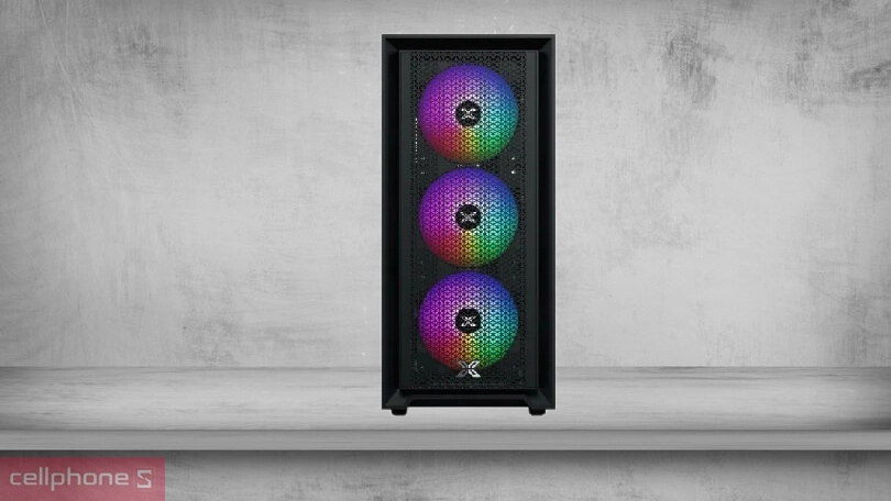 Case máy tính Xigmatek Sky II 3F ATX - Kiểu dáng hiện đại, tản nhiệt xuất sắc