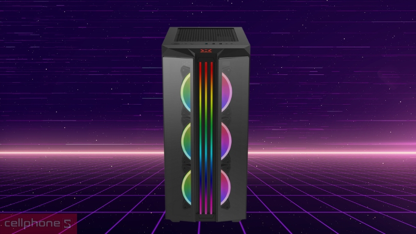 Case máy tính Xigmatek Triple X - RGB Strip - Ngoại hình rực rỡ với hiệu quả tản nhiệt tối ưu