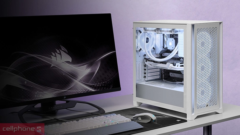 Thiết kế Case máy tính Corsair iCUE 4000D RGB Airflow QL True