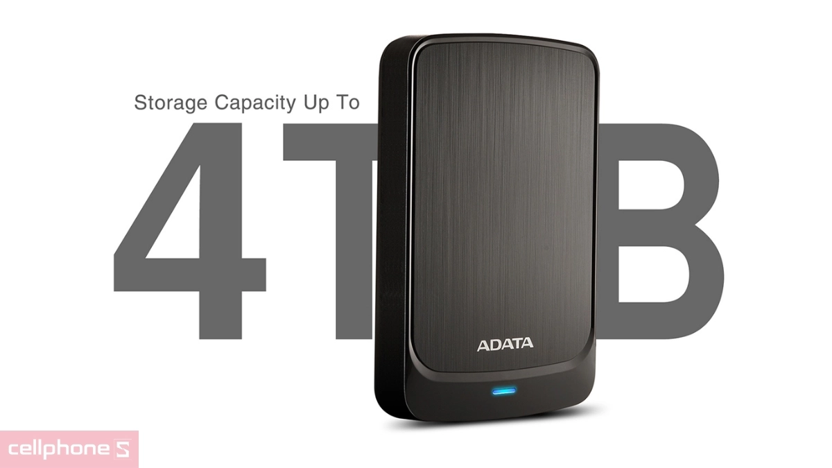 Dung lượng lưu trữ ổ cứng di động HDD Adata HV320 4TB