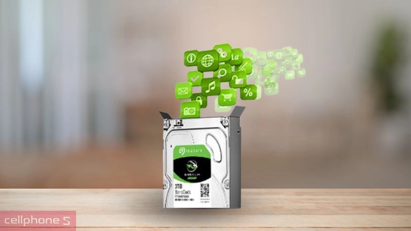 Ổ cứng HDD Seagate Barracuda 4TB ST4000DM004 bền bỉ, chất lượng