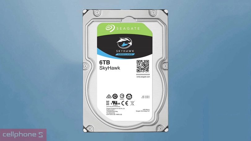 Ổ cứng HDD Seagate Skyhawk 3.5 inch SATA 6TB (ST6000VX001)