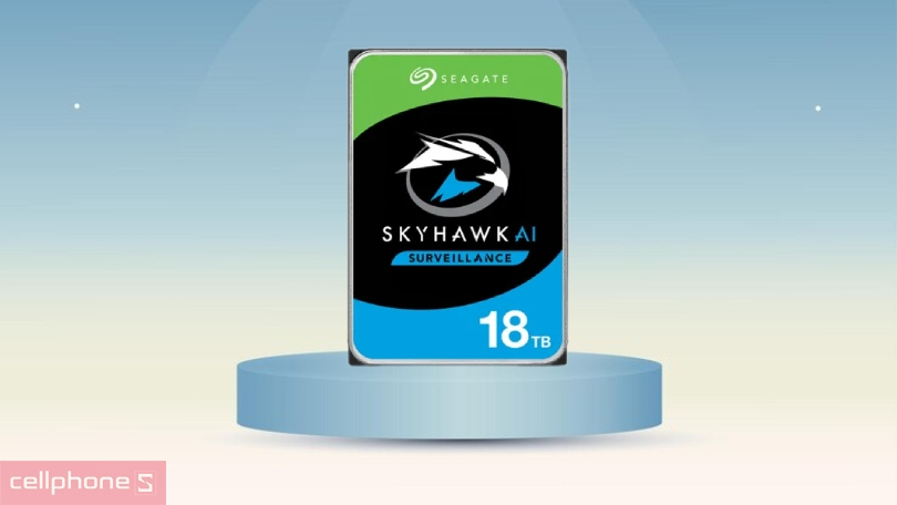 Ổ cứng HDD Seagate Skyhawk AI 3.5 inch SATA 3 7200RPM 18TB – Lưu trữ linh hoạt
