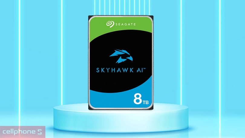 Ổ cứng HDD Seagate Skyhawk AI 3.5 inch SATA 3 7200RPM 8TB - Công nghệ ưu việt, tốc độ vượt trội