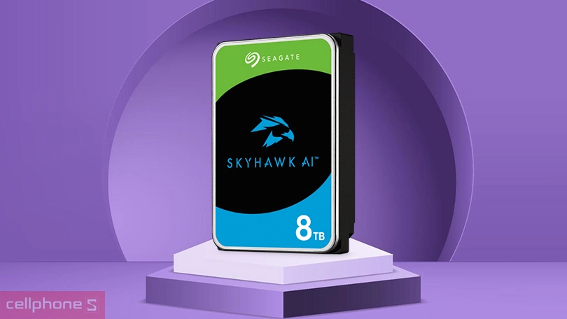 Ổ cứng HDD Seagate Skyhawk AI 3.5 inch SATA 3 7200RPM 8TB - Công nghệ ưu việt, tốc độ vượt trội