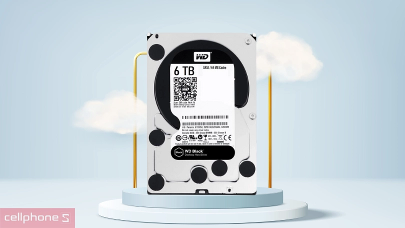 Ổ cứng HDD WD Black 6TB 3.5 inch Sata III 128MB Cache 7200RPM WD6004FZWX - Giải pháp lưu trữ dữ liệu cho Server