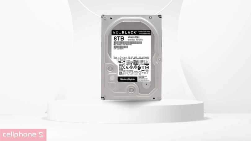 Ổ cứng HDD WD Black 8TB 3.5 inch SATA III 256MB Cache 7200RPM WD8001FZBX