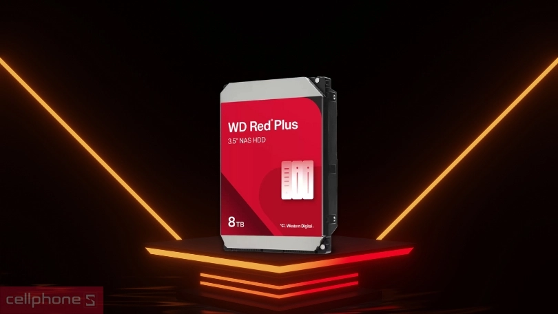 Ổ cứng HDD WD Red Plus 8TB 3.5 inch WD80EFZZ - Hiệu suất tối ưu cho NAS