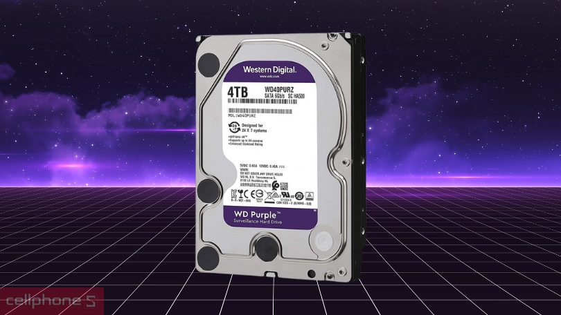 Ổ cứng HDD WD Purple 4TB 3.5 inch SATA WD84PURZ 