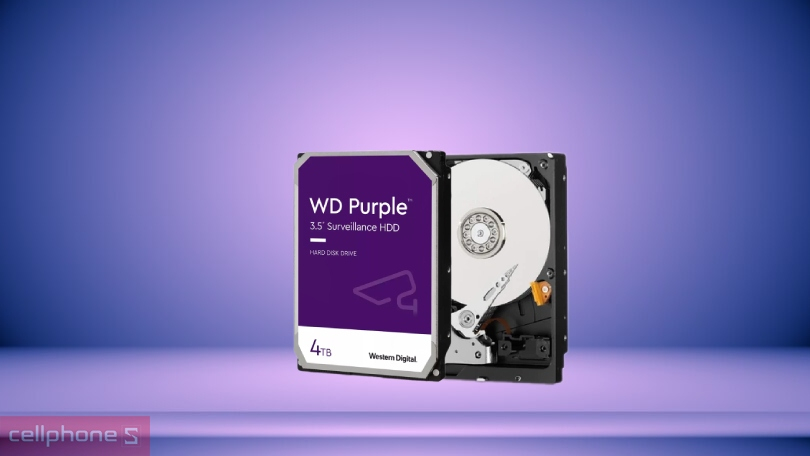 Ổ cứng HDD WD Purple 4TB 3.5inch 5400RPM SATA III 256MB Cache WD43PURZ