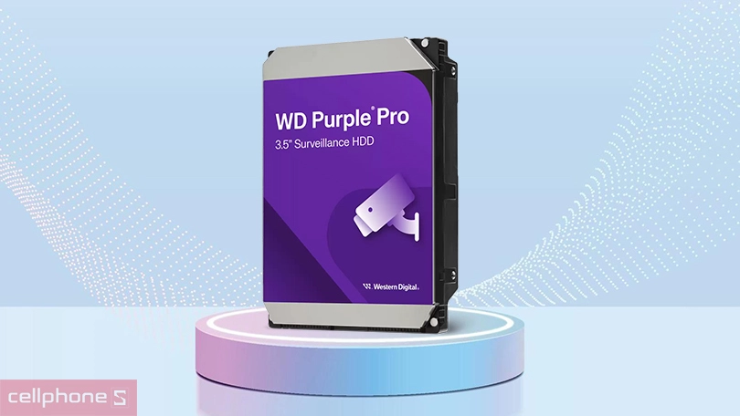 Ổ cứng HDD WD Purple Pro 3.5 inch SATA 3 7200RPM 22TB - Dung lượng khổng lồ, truyền tải vượt trội