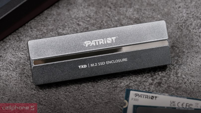 Thiết kế hộp đựng ổ cứng SSD Patriot TXD M.2 PCIE SSD Enclosure