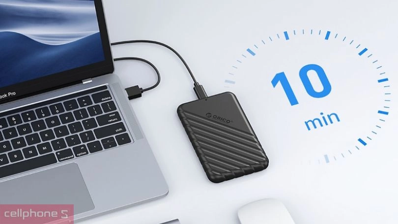 Hộp đựng ổ cứng 2.5 inch SSD/HDD Orico 25PW1-U3-BK