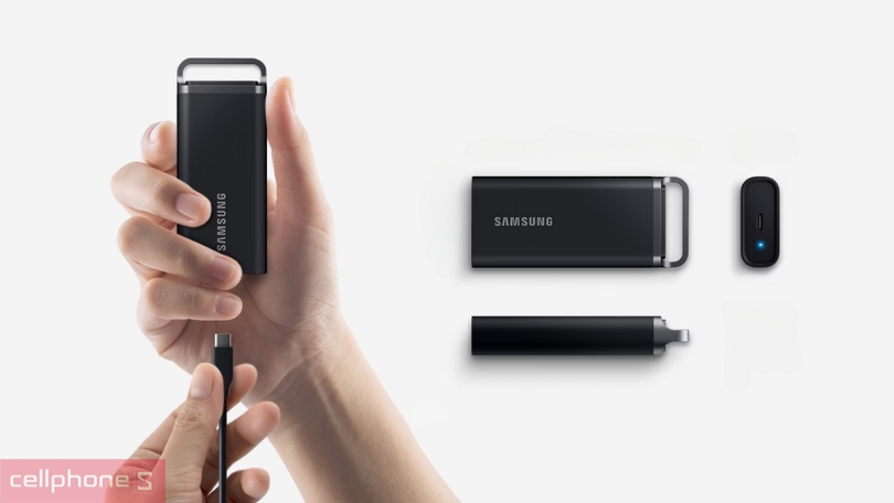 Ổ cứng di động SSD Samsung T5 Evo 460Mbs 4TB gọn nhẹ có dung lượng lưu trữ khủng