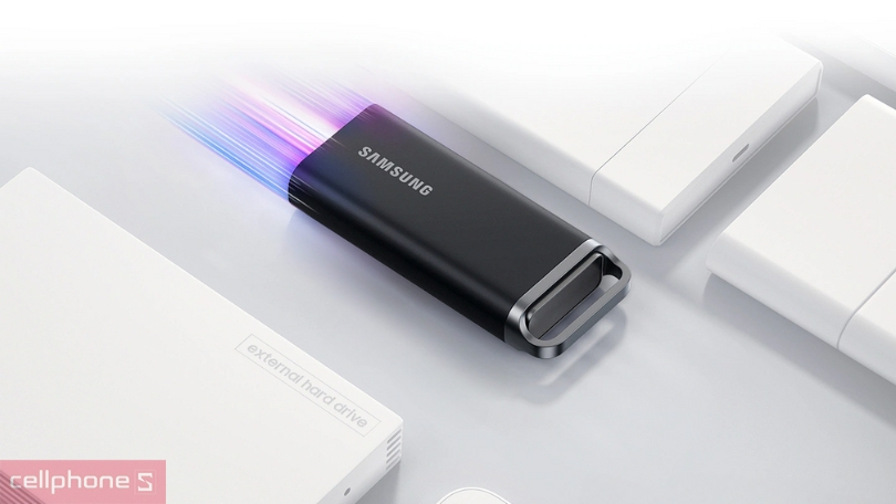 Ổ cứng di động SSD Samsung T5 Evo 460Mbs 4TB gọn nhẹ có dung lượng lưu trữ khủng