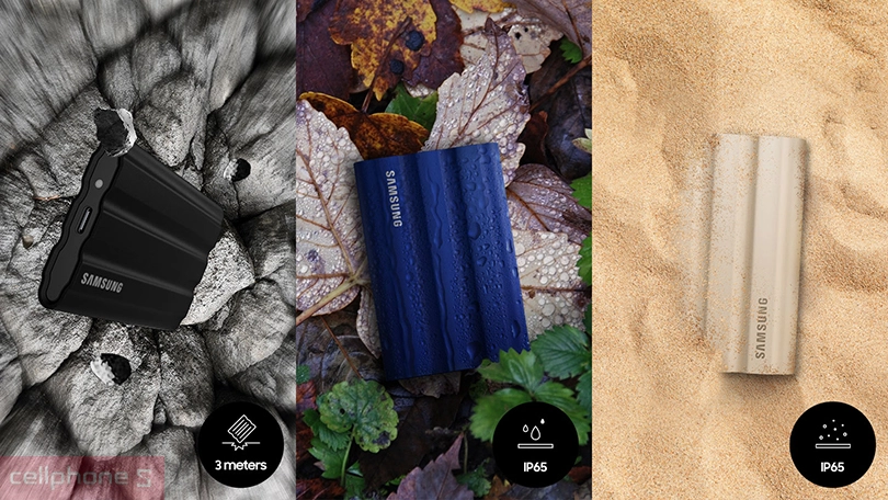 Thiết kế Ổ cứng di động SSD Samsung T7 Shield Portable 2TB