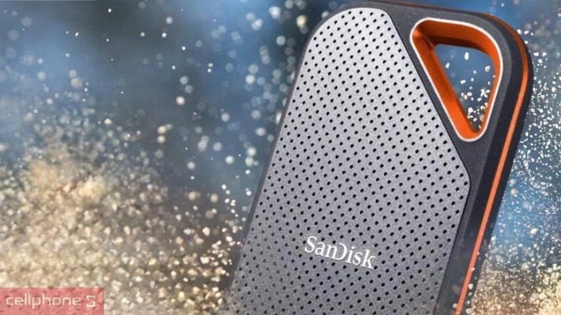 Thiết kế ổ cứng di động Sandisk E81 Extreme Pro V2 SSD 4TB USB 3.2