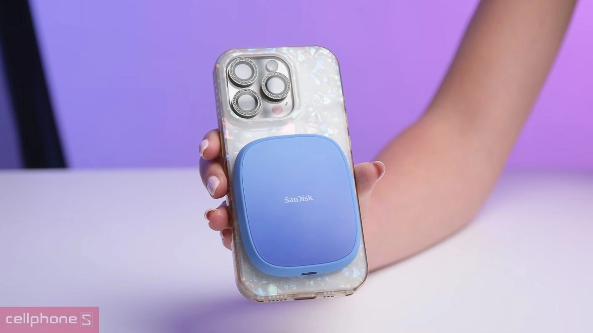 Tốc độ đọc - ghi của ổ cứng di động SSD Sandisk Creator Phone With Magsafe 2TB