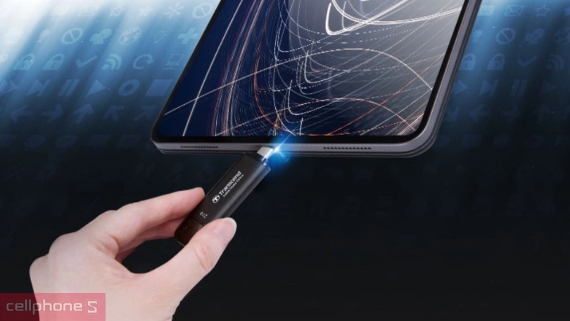 Ổ cứng di động SSD Transcend ESD310C 1050MBS 256GB - Truyền tải siêu nhanh, kích thước siêu nhỏ gọn