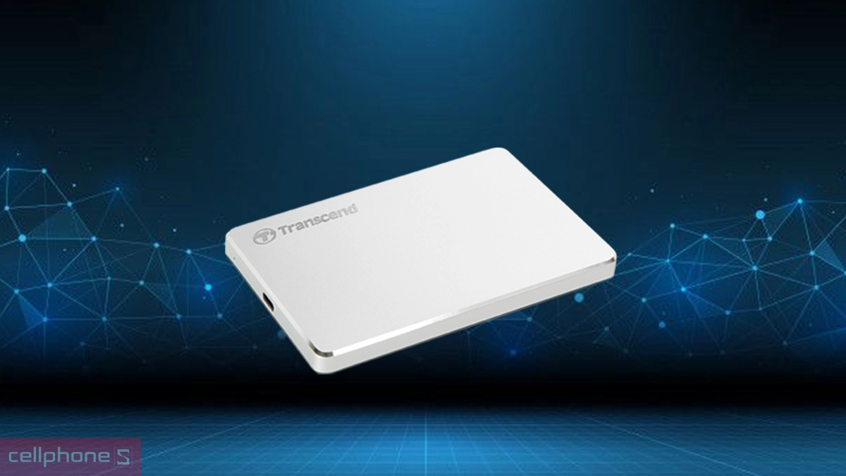 Chuẩn ổ cứng di động HDD Transcend StoreJet 25C3S USB-C 1TB