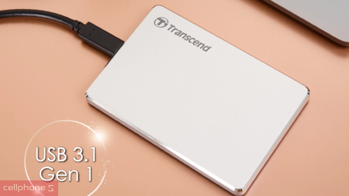 Chuẩn ổ cứng di động HDD Transcend StoreJet 25C3S USB-C 2TB