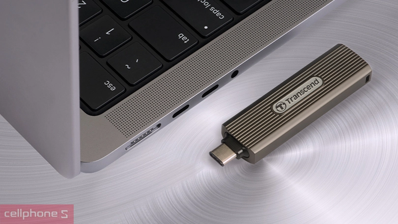 Tốc độ ổ cứng di động SSD Transcend ESD330C 1050MBS 512GB