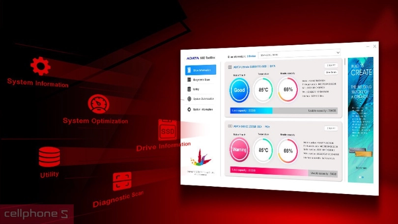 Hiệu suất Ổ cứng SSD ADATA GAMMIX S11 Pro M.2-2280 PCIe Gen3x4 512GB