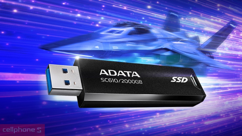 Phân loại ổ cứng di động Adata SC610 USB 3.2 Gen 2 1TB