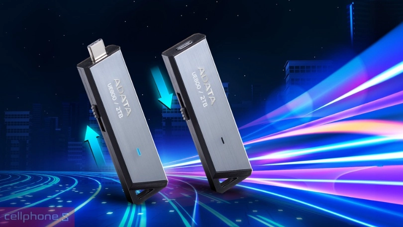 Phân loại ổ cứng di động Adata UE800 USB 3.2 gen 2 256GB