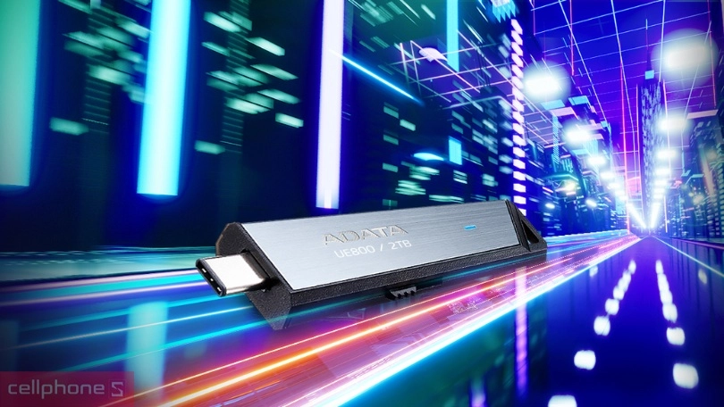 Tốc độ đọc - ghi của ổ cứng di động Adata UE800 USB 3.2 gen 2 256GB