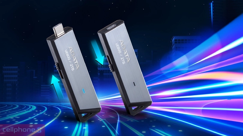 Dung lượng ổ cứng di động ADATA UE800 USB 3.2 Gen 2 2TB