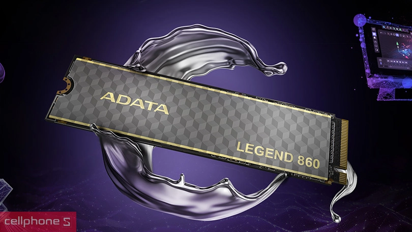 Kết nối ổ cứng SSD Adata Legend 860 2TB 