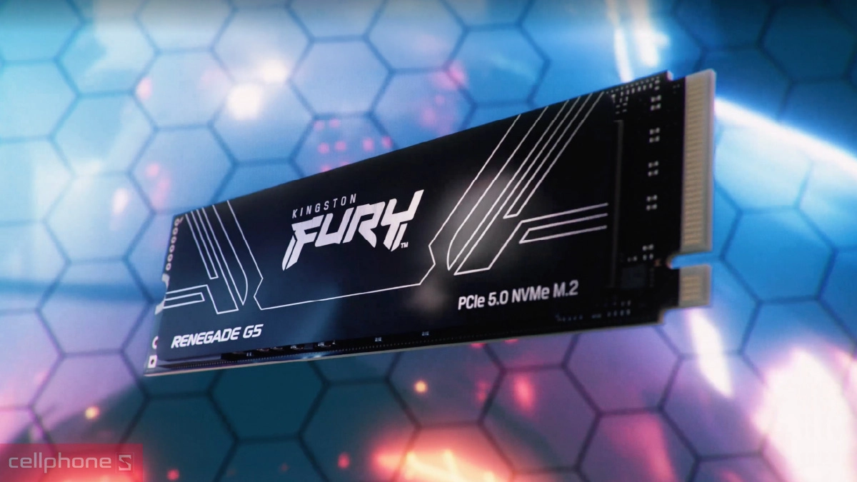 Dung lượng lưu trữ thoải mái của ổ cứng SSD Kingston Fury Renegade G5 PCie 5.0 NVMe M.2 4TB
