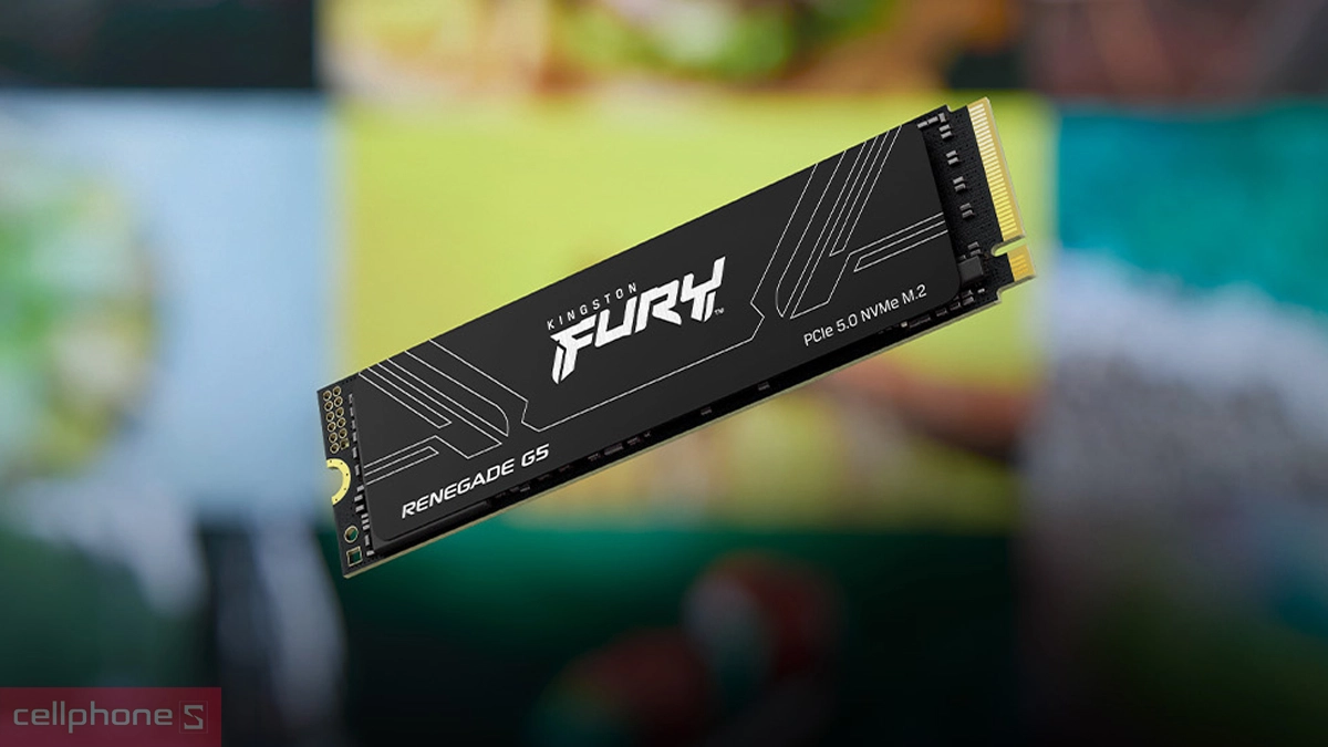 Thiết kế SSD Kingston Fury Renegade G5 PCIe 5.0 NVMe M.2 1TB