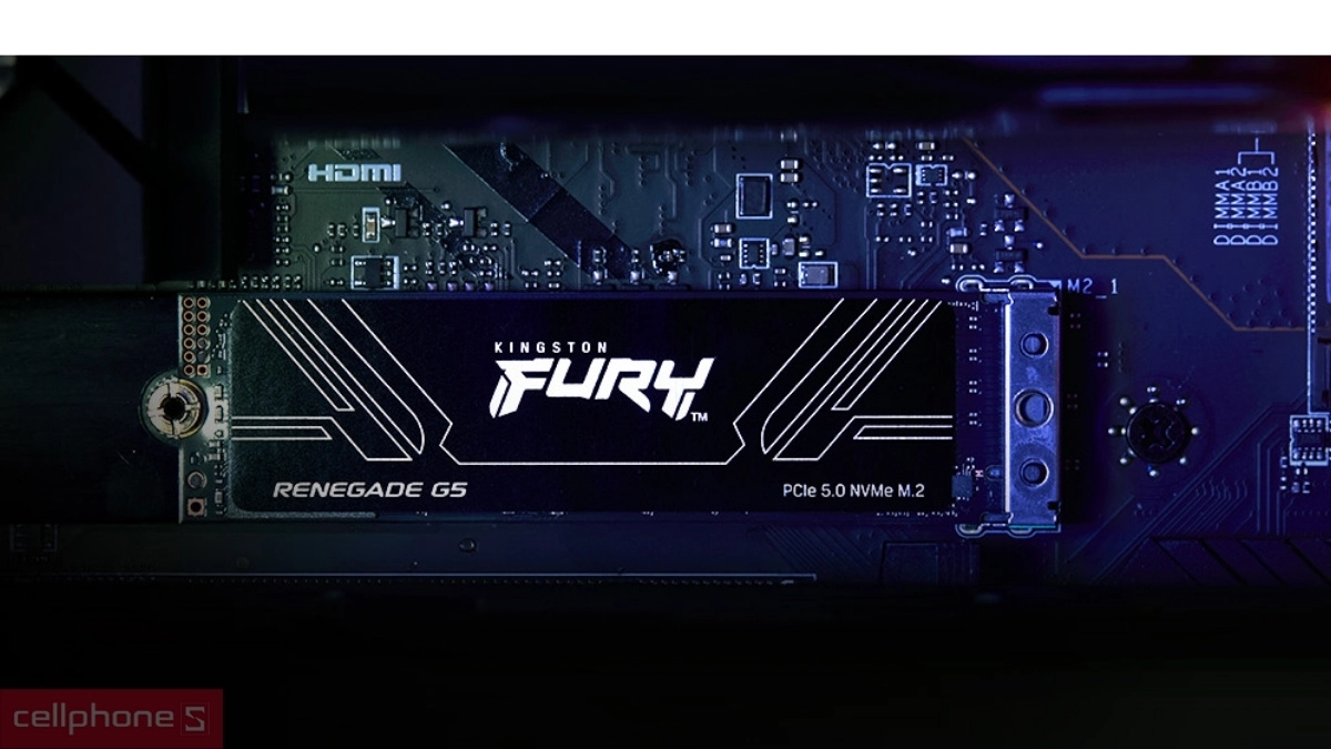 Ổ cứng Kingston FURY Renegade G5 PCIe 5.0 NVMe M.2 2TB có dung lượng 2TB
