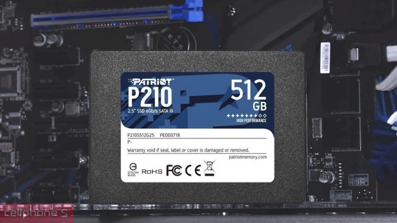Dung lượng ổ cứng SSD Patriot P210 SATA 3 512GB