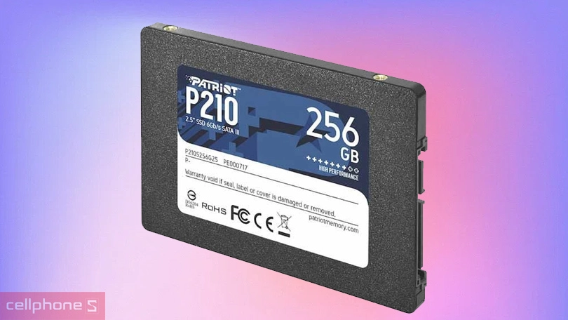 Dung lượng ổ cứng SSD Patriot P210 SATA 3 256GB
