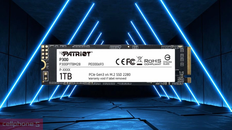 Dung lượng ổ cứng SSD Patriot P300 NVMe 1TB