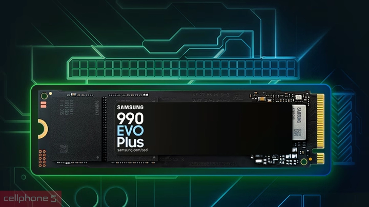 Định dạng ổ cứng hiện đại của ổ cứng SSD Samsung 990 EVO Plus PCIE GEN 4.0 X4 NVME 1TB