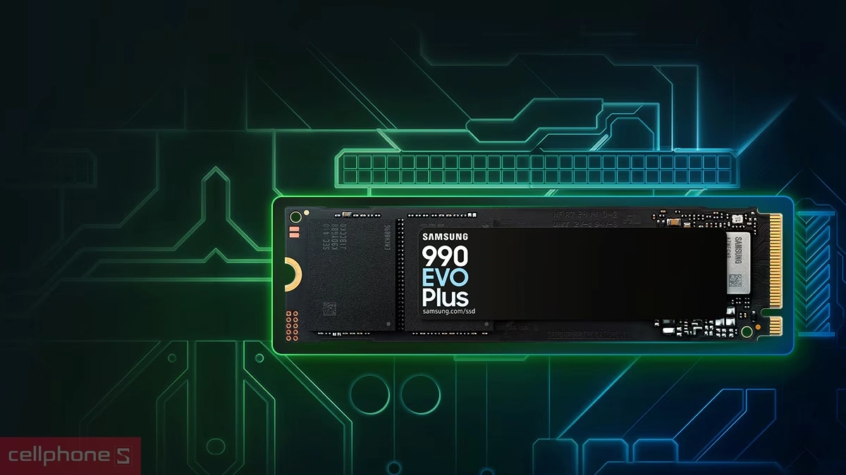 Kết nối trên ổ cứng SSD Samsung 990 EVO Plus PCIe Gen 4.0 x4 NVMe 4TB