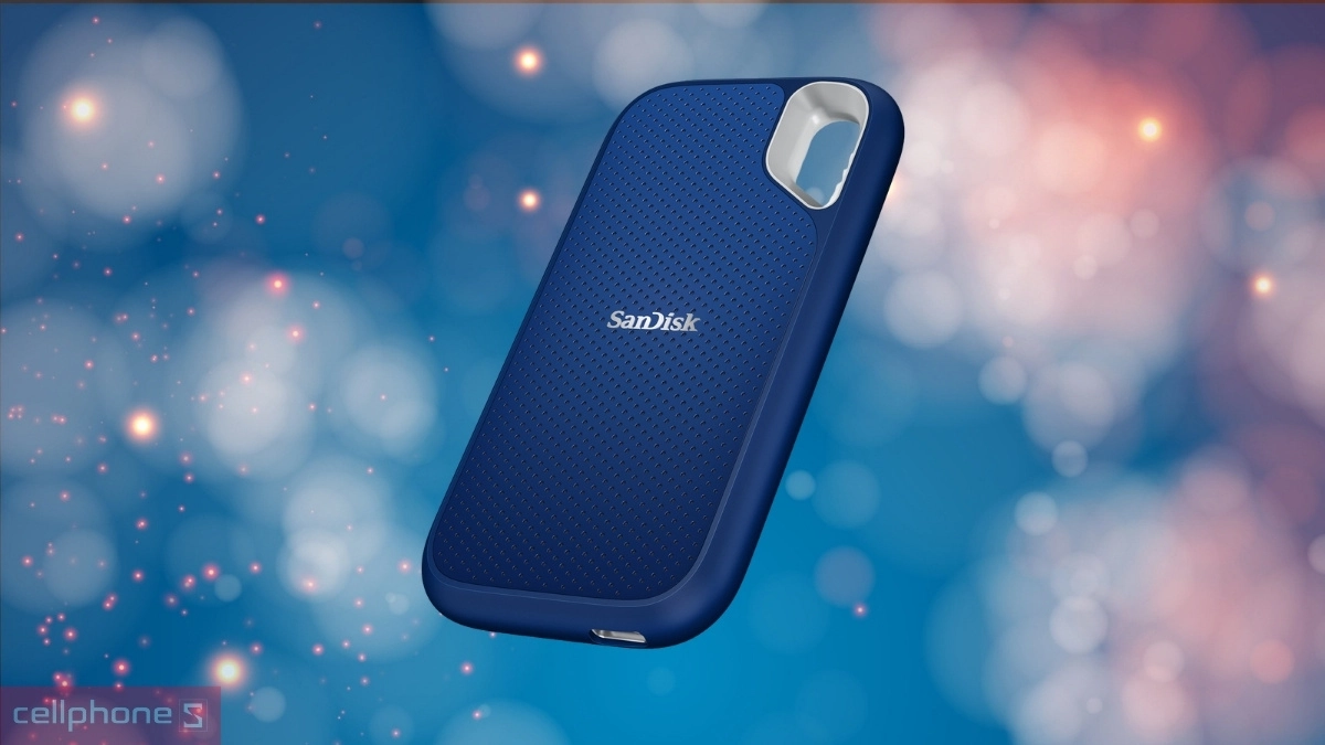 Tốc độ đọc và ghi Chuẩn SSD bền bỉ Ổ cứng di động SSD Sandisk E61 Extreme Portable Royal Blue 1TB