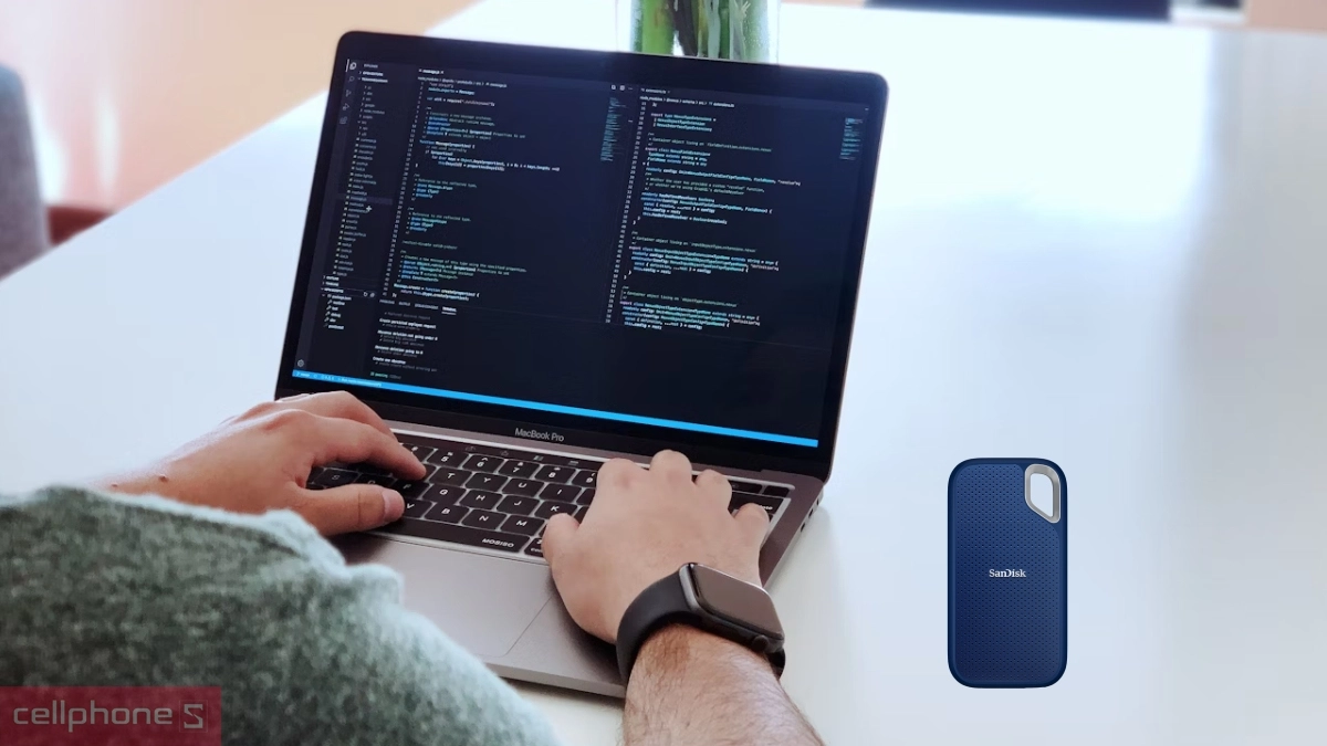 Tốc độ đọc Ổ cứng di động SSD SanDisk E61 Extreme Portable Royal Blue 2TB