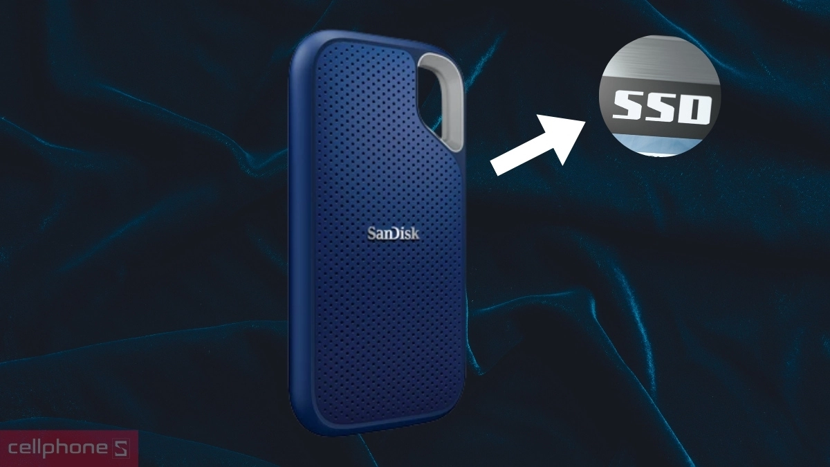 Ổ cứng di động SSD Sandisk E61 Extreme Portable Royal Blue 4T hiện đại