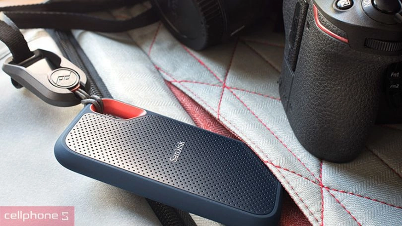 Thiết kế ổ cứng di động SSD Sandisk E61 Extreme V2 1TB