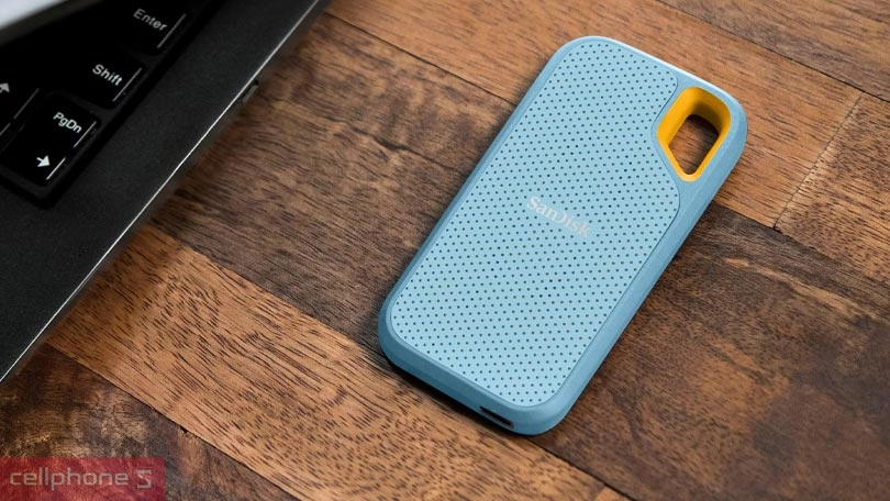 Ổ cứng di động SSD Sandisk E61 Extreme V2 Sky Blue 2TB – Tốc độ cao, lưu trữ siêu tốc