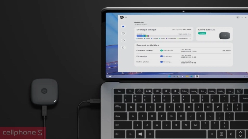 Ổ cứng di động SSD Synology BeeDrive USB-C 3.2 Gen 2 2TB