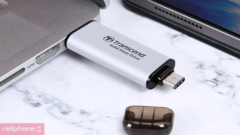 Phân loại ổ cứng di động SSD Transcend ESD310P 1050MB/s 1TB